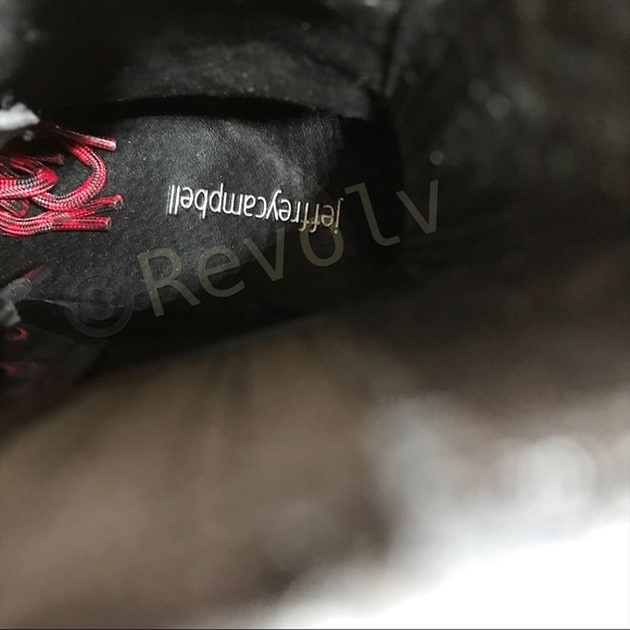 New Jeffrey Campbell Sopas Combat Boots Black Platform Size 9.5 - Picture 8 of 9